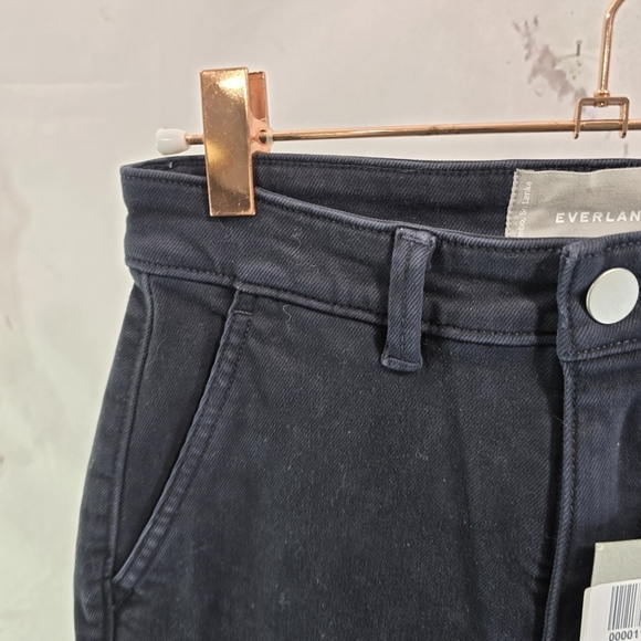 Everlane Pant The Slim Leg Crop Navy Blue High Rise Stretch Ankle NEW - Picture 2 of 11